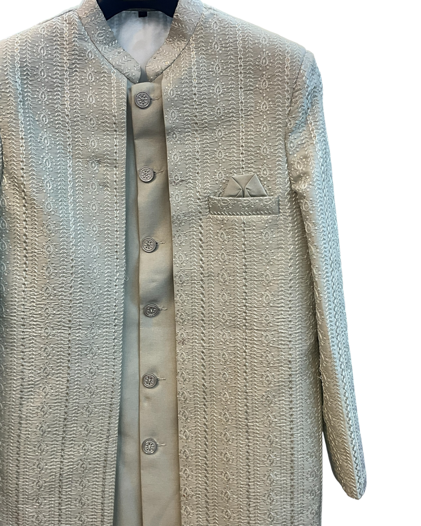 Pastel Pista Green - Mens Double Layered Sherwani / Indo-Western - Fantastic Value - KCS6625 06TT26