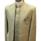 Sage Green - PREMIUM Mens Knee Length  Jacket with Long Waistcoat - Fantastic Fit - KCS6101 02CY25