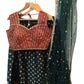 Size 14 / 40" Bust - Bottle Green - Ready Made Lehenga Set - UK Stock - 24h Dispatch - KTC250110 VT 0125