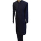 Navy Blue - Raw Silky Mens Indian Kurta set - Pair with a waistcoat or wear under Sherwanis - Weddings / Walimas , Sangeet, Mehndi / Henna , Eid / Diwali - BS2504 01KV25