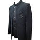 PREMIUM Slim Fit Mens Black BandhGala / Prince / Chinese Collar Open Jacket with inside Waistcoat- Fantastic Fit - CS2408 JC 0524