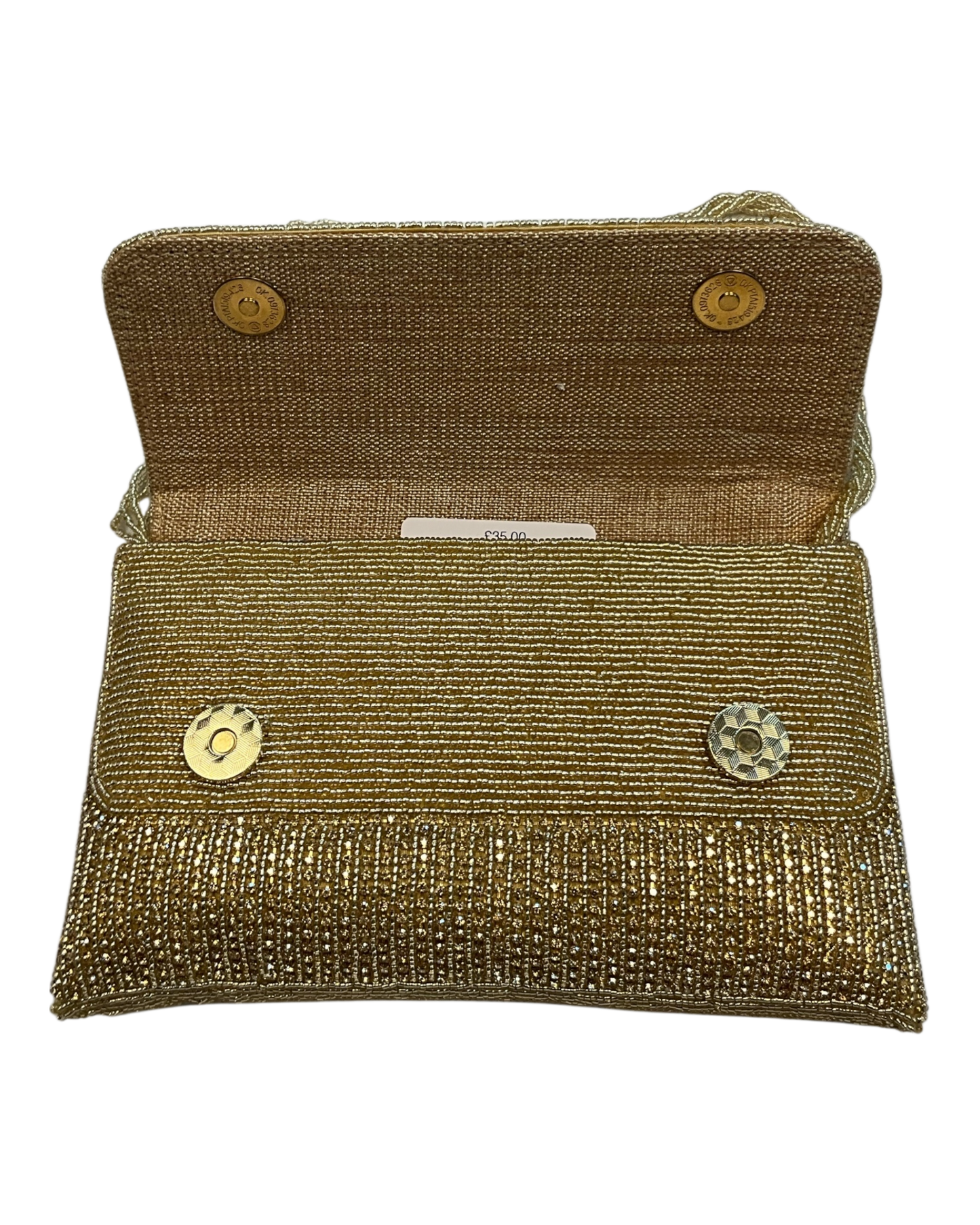 Gold - Rich Hand Embroidered Clutch Bag / Handbag -Bollywood / Weddings - AKB278 11KJ25