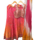 Fuchsia / Orange Ready Made Lehenga Set - Size 10 - 36"(Loosen up to 14) ) UK Stock - 24h Dispatch - KTC24320 TV 0124