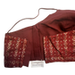 36" / UK 10 - Maroon / Burgundy - Sequins Work Strap Saree Blouse with cups - UK Stock - Quick Delivery - RNK - R780 -KK