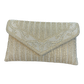 Silver - Rich Hand Embroidered Clutch Bag / Handbag -Bollywood / Weddings - MJ061 06KP26