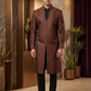 SALE ! Black / Maroon - Mens Sherwani / Indo-Western - Fantastic Value - SW9207 03RC10