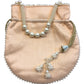 Peach - Silky Bollywood Ladies Potli / Pouch Style HandBag - GJ21 10Rp24