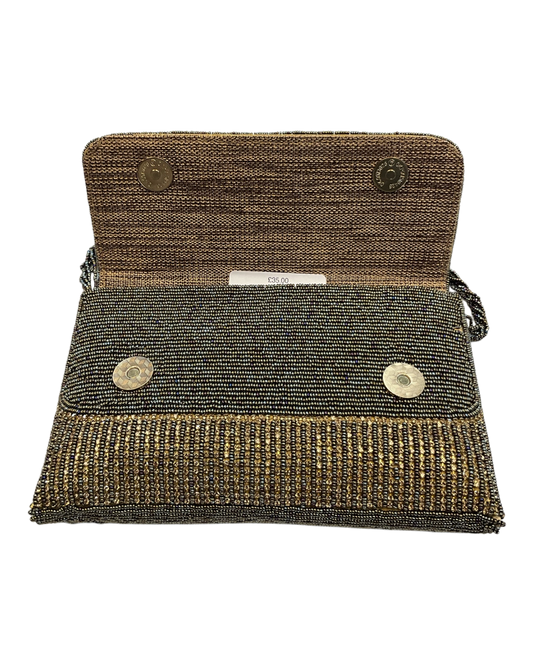 Antique Gold - Rich Hand Embroidered Clutch Bag / Handbag -Bollywood / Weddings - AKB278 11KJ25