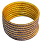 Lilac - Set of 8 Stone Bangles -  M to XXL - HAN2601 07Ka26