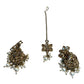 Light Pearl - Large Size Antique Gold Finish Long Necklace Set with Earrings - RAK408 KY 0525