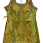 Size 12 (38") - Olive Green - Designer Ladies Medium Spaghetti Top Palazzo Trousers Suit - VMK Dulari JV