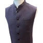 Wine / Purple - Self Brocade - Premium Suede Feel Mens Indian Waistcoat - UK Stock - 24 hr Dispatch - VNS-JKT697/17 10KP25