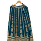 Size 12 / 38" Bust - Teal / Tuquoise - Ready Made Lehenga Set - UK Stock - 24h Dispatch - KTC250652 VA
