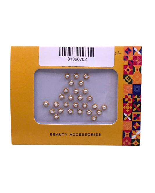 Pack of 27 Round Gold/Pearl Bindis in Small Size- 24 hrs dispatch from UK ST2402 24py04
