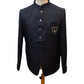 Navy Blue - PREMIUM Slim Fit Mens Self Brocade BandhGala / Prince / Chinese Collar Jacket - Fantastic Fit - CS2501 01TA25