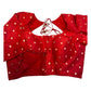 34", 38" & 42" - Red - Banarasi Brocade Saree / Lehenga Blouse -UK Stock - Quick Dispatch - X767 08Ap25