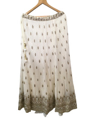 Off White - Ready Made Lehenga Set - Size 16 - 42