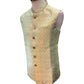 Mint Green Brocade - Mens Indian Waistcoat - VNS-JKT35 10KK25