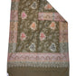 Brown - Soft Art Wool Handloom Woven Shawl - (P350) 11KY24 NTC2414