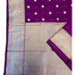 Light Purple - Traditional Handloom Banarasi Sari / Saree - with Blouse Piece - SN2405 11TP24