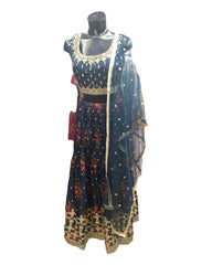 Navy Blue Lehenga Set - Size 12(38