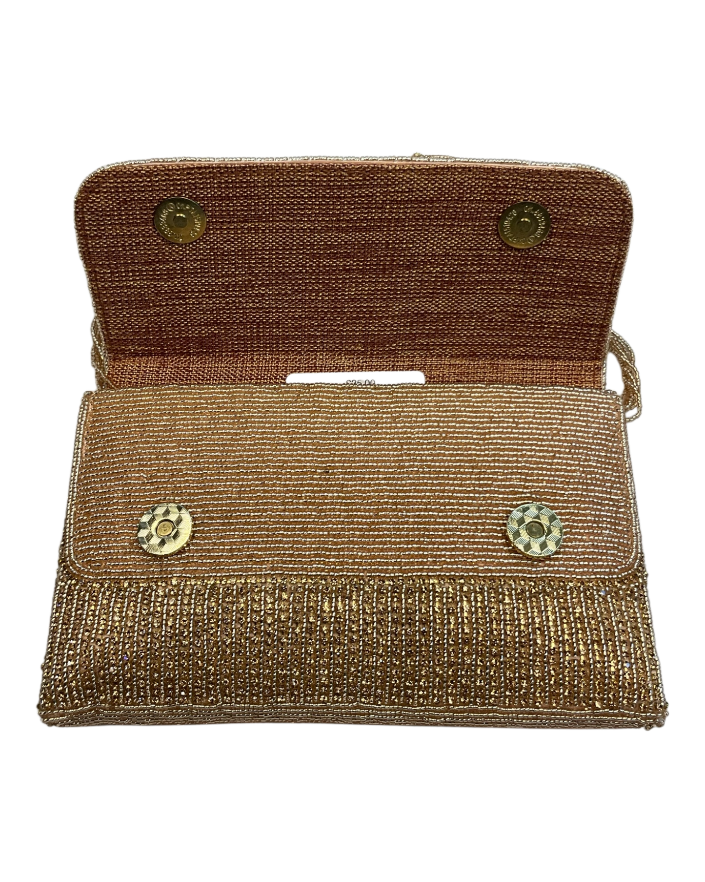 Rose Gold - Rich Hand Embroidered Clutch Bag / Handbag -Bollywood / Weddings - AKB278 11KJ25