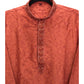 Rust - Cotton Silk Mens Indian Kurta set - Weddings / Walimas , Sangeet, Eid, Mehndi / Henna - KCS1048 06VA24
