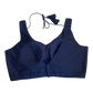 Size 40" / UK 14 - Navy Blue - Sleevless Saree blouse with cups - UK Stock - With Margin inside - VAM1301 - KY