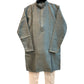 Silver Grey - Banarasi Handloom Brocade Mens Indian Kurta set with Trousers - UK Stock - Weddings / Walimas , Sangeet, Diwali, Eid, Mehndi / Henna - VEE2443 VR