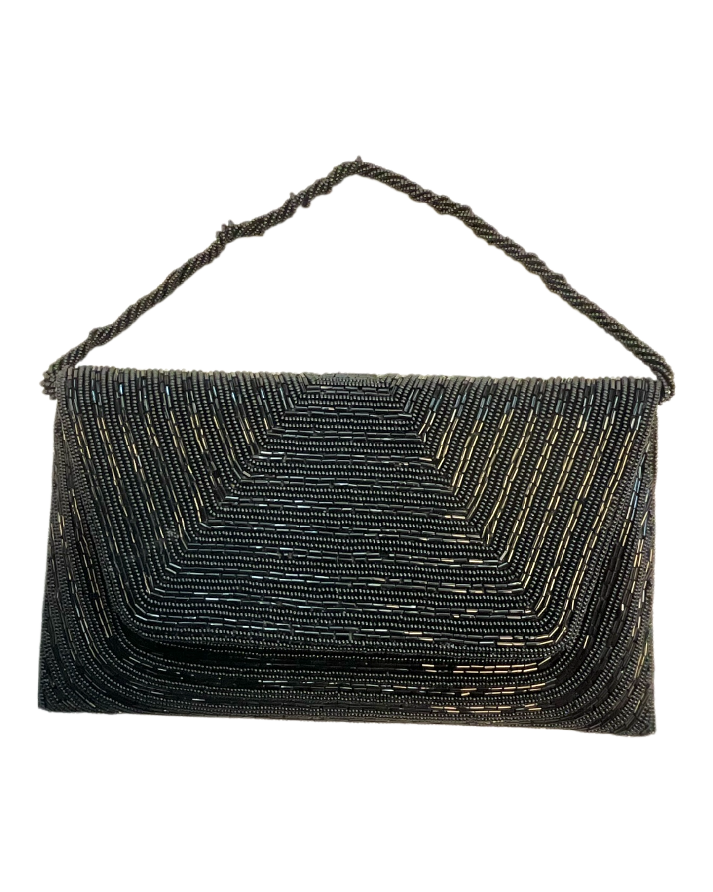 Black - Rich Hand Embroidered Clutch Bag / Handbag -Bollywood / Weddings - JF27 11KJ25