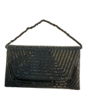 Black - Rich Hand Embroidered Clutch Bag / Handbag -Bollywood / Weddings - JF27 11KJ25