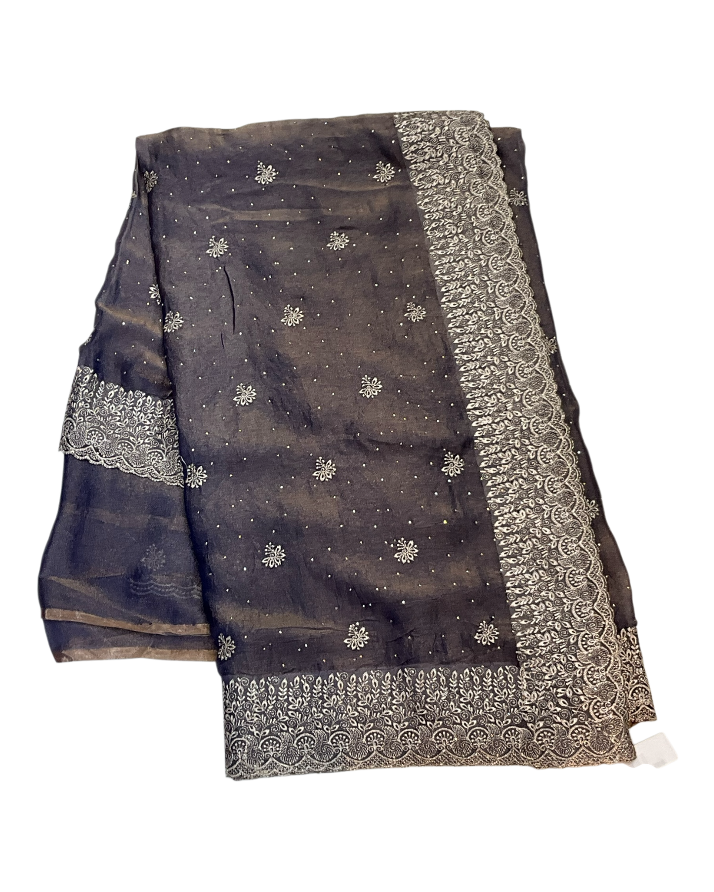 Purple - Classic Saree with Thread Work Border and Blouse Piece - UK stock - 24hr Dispatch - RS2534 VY