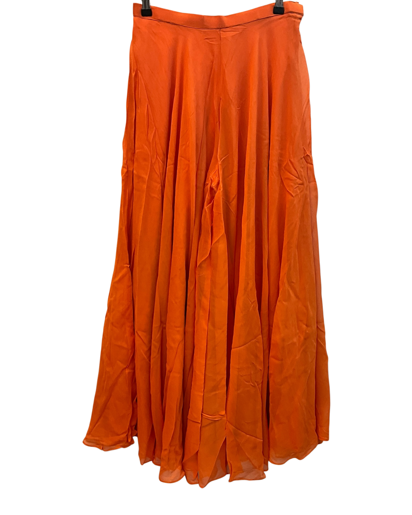 UK 10 / 36" - Orange - Designer Ladies Sharara / Palazzo Trousers Suit - UK Stock - Sangeet / Henna / Weddings - VMK Suriya 04RY26