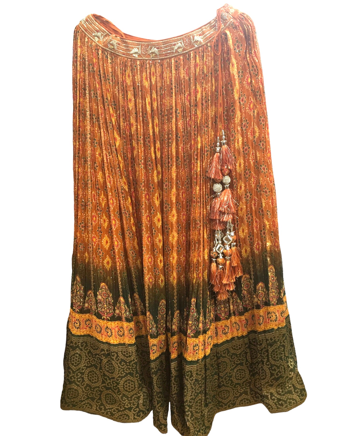 Designer Rusty Orange  Ready Made Lehenga Set - Size 12 (14) UK Stock - 24h Dispatch - Diksha -ZC2317  KYY 0323