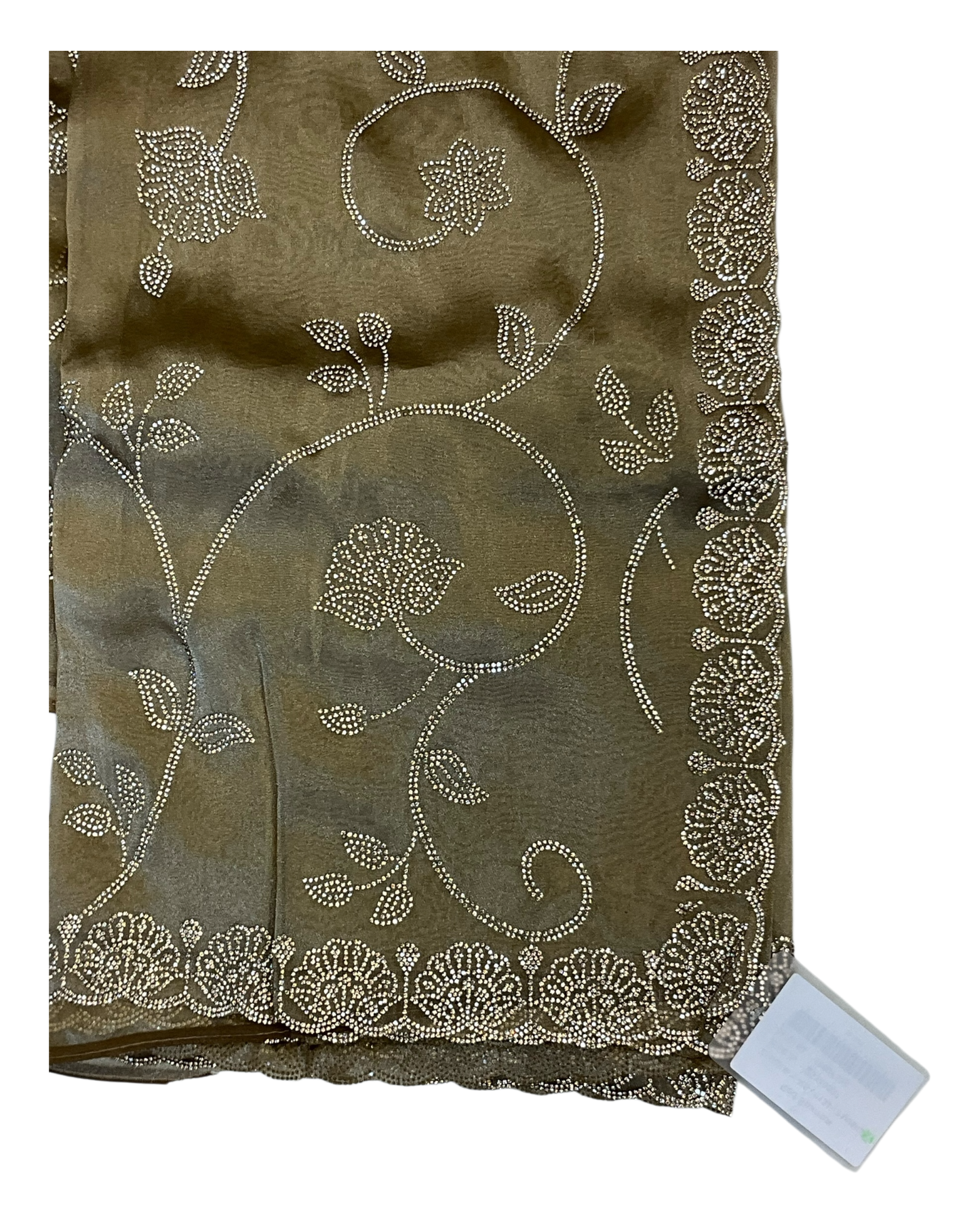 Gold - Rich Saree with Allover Embroidery and Blouse Piece - UK stock - 24hr Dispatch - RS2522 JT