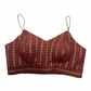 36" / UK 10 - Maroon / Burgundy - Sequins Work Strap Saree Blouse with cups - UK Stock - Quick Delivery - RNK - R780 -KK