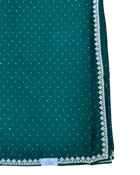 Bottle Green - Fancy Party Saree with Blouse Piece - UK stock - 24hr Dispatch - SP2625 VY