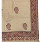 Beige  - Soft Art Wool Handloom Woven Shawl -  11C24 NTC2413 BGE2