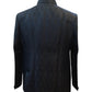 Teal / Rama - PREMIUM Slim Fit Mens Self Brocade BandhGala / Prince / Chinese Collar Jacket - Fantastic Fit - CS2501 01TA25