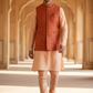 Orange - Mirror Work All Over Embroidered - Mens Indian Waistcoat - UK Stock - 24 hr Dispatch - KCS4782 03KP26