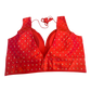 40" / UK 14 - Coral Pink - Silky Designer Saree blouse with cups,  Sleeveless - UK Stock - Quick Delivery - RNK - R717 KV