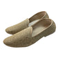Very Comfortable Dark Gold Brocade Loafer Style Mojri - Indian Mens shoes - Mojari , Khossay -  YD2305