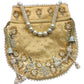 Gold - Silky Bollywood Ladies Potli / Pouch Style HandBag - GJ21 10Rp24