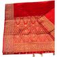 Red - Traditional Handloom Banarasi Sari / Saree - with Blouse Piece - SN2403 11VC24