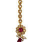 Magenta / Fuchsia - Gold Finish Small Size Tika Head Piece - Indian Ladies Fashion Jewellery - AE2436 11Vp24
