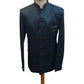 Teal - PREMIUM Slim Fit Mens Self Brocade BandhGala / Prince / Chinese Collar Jacket with Long inside Waistcoat - Fantastic Fit - CS2505 01PY25