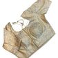 38" & 42" - Cream Light Gold - Banarasi Brocade Saree / Lehenga Blouse -UK Stock - Quick Dispatch - X1126 01A25