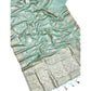 Sea Green - Handloom Brocade Saree with Blouse Piece - KS335006 VP 1123