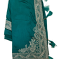 Turquoise - Classic Saree with Thread / Stone Work and Blouse Piece - UK stock - 24hr Dispatch - RS2506 VP