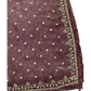 Dusty Pink - Rich Saree with Stone Work Border and Blouse Piece - UK stock - 24hr Dispatch - RS2501 TH